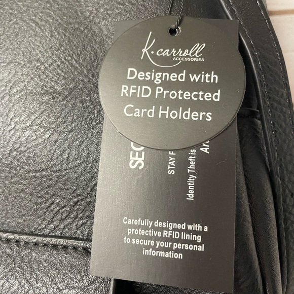 K. Carroll Willow Mini Backpack Crossbody Black - Picture 5 of 8